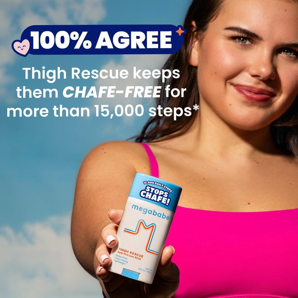 Thigh Rescue Anti-Chafe Stick | Prevents Skin Chafe & Irritation | Thighs, Arms, Bra-Lines & More