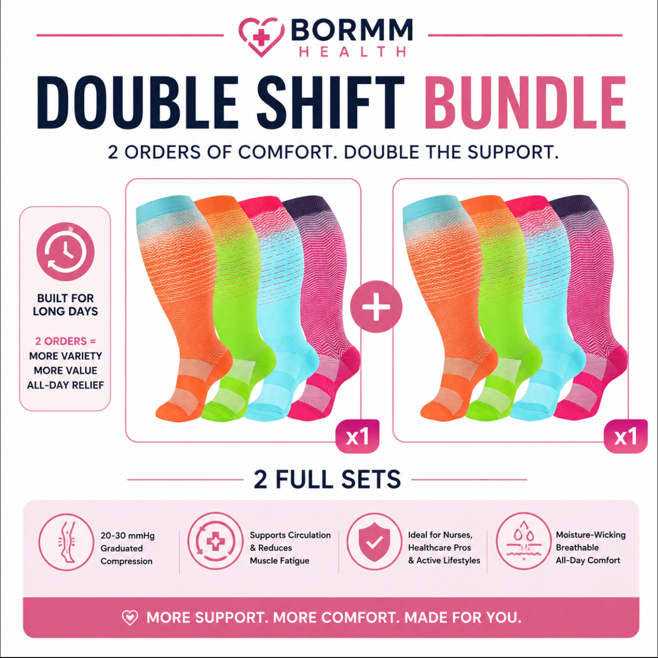 Double Shift Bundle - 2 Orders of Comfort, Double the Support